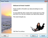 Presto Transfer PowerPoint screenshot